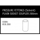 Marley Solvent Plain Socket Coupler 200mm - 810.200